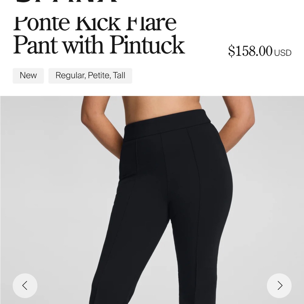 NWT Spanx ponte kick flare pant 2x